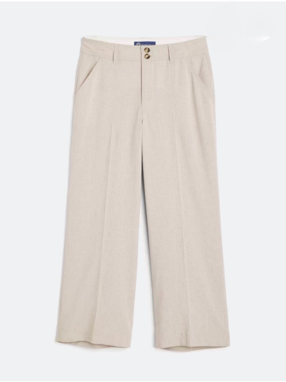 Democracy Wide Leg Pants in Light Beige
